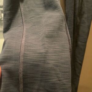 lululemon athletica All in Motion Heather Gray/Black Leggings